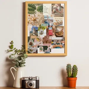 Creative DIY Vision Board Collage Kit with Inspirational English Quotes and Lifestyle Photos