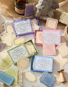 Vintage embossed paper notes from Flower Overture series