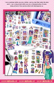 Infeel.Me Y2K Neon Ästhetik süße und coole Anime Mädchen Sticker für Journaling