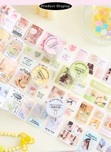Korean ins style salt-sweet soda series washi tape with various aesthetic sticker patterns