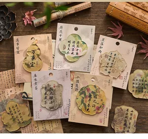 Close-up van Chinese stijl acryl koelkastmagneten met vintage kalligrafie