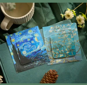 Van Gogh olieverfschilderij acryl koelkastmagneten Sterrennacht en Amandelbloesem