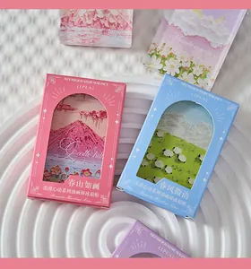 Dettaglio di calamite da frigo in acrilico stile pittura a olio serie Romantic Heartbeat