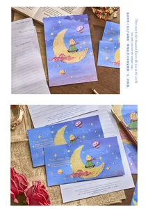 Le Petit Prince themed stationery set including artistic envelopes and letter paper