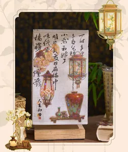 Holografische stickers in oude Chinese stijl voor scrapbooking decoratie.