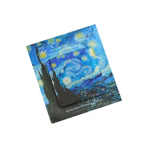 Acryl koelkastmagneet met Van Goghs olieverfschilderij Sterrennacht ontwerp