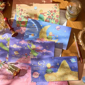 Artistic Oil Painting Style Starry Sky Planet Paper Envelope Letter Paper Stationery Set Romantic Gift Writing Supplies