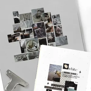 Aesthetic PET die-cut tape collection for creative DIY journaling and collage art