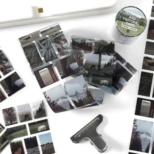 Infeel.Me landscape theme PET die-cut tape and stickers for scrapbooking DIY collage