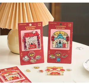 Acryl Kühlschrankmagnete mit traditionellen chinesischen Gottheiten in roter Verpackung