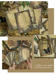 Vintage floral scrapbooking paper pack showing aesthetic botanical designs