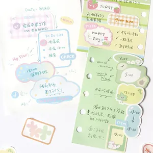 Cute Korean style writeable die-cut washi tape and stickers for journaling
