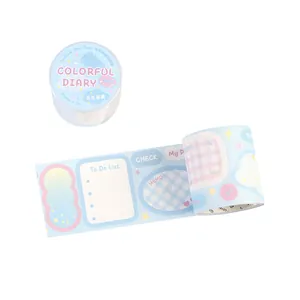 Writable blue starry pattern decorative tape for journaling and scrapbooking tasks