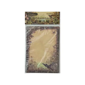 Pack of vintage style scrapbooking material paper themed Thorn Jungle with 20 sheets