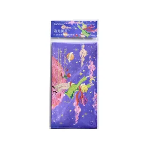 Le Petit Prince oil painting style envelope set with planet and star patterns