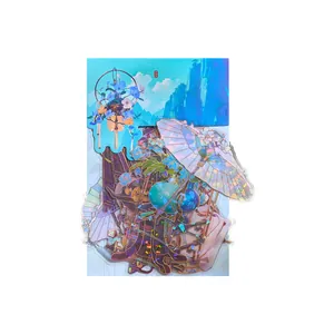 Laser holografische stickers in Chinese stijl voor scrapbooking en creatieve planners