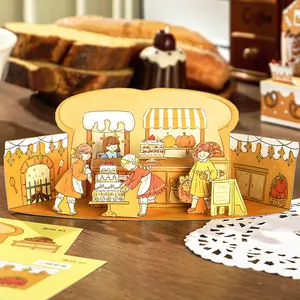 3D DIY Papierhaus Miniatur Bäckerei Bausatz aus der Dora's Wonderland Traum Serie