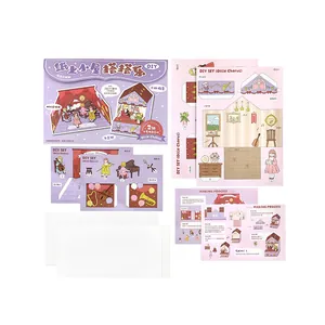 Kreativer DIY Miniatur Papierhaus Bastelsatz Ollie Chorus Serie zum Zusammenbauen