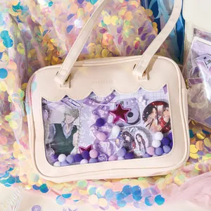DIY ita bag kit dream store series clear window tote with ribbons