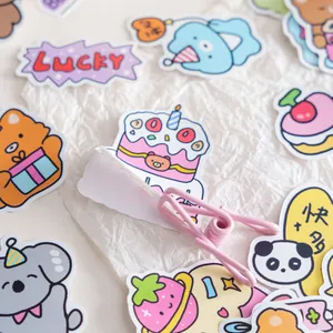 Simpatici adesivi di compleanno a cartoni animati per scrapbooking e decorazione creativa fai-da-te