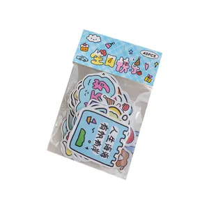 Confezione da 40 adesivi a tema compleanno cartoon per decorare agende e diari DIY