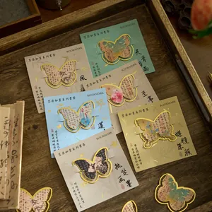 Vintage Metall Hohl Schmetterling Lesezeichen Chinesischer Stil Landschaft Tuschemalerei Schule Lesen Seite Marker Kreative Schreibwaren Geschenk Für Schüler