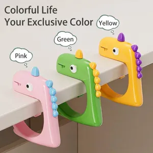Creative dinosaur desk bag hook for students and office use at school or workspace