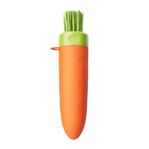 Kreatives 3-in-1 Karotten-Küchenwerkzeug mit Reinigungsbürste für Knoblauch und Ingwer
