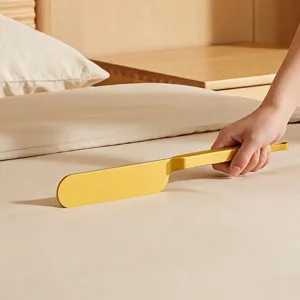 Multifunctional 2-in-1 golden bed sheet smoothing tool and mattress lifter for tidy bedding