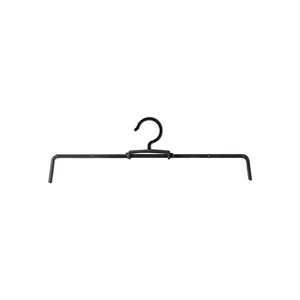 Uitschuifbare zwarte hanger voor broeken en rokken voor kledingkast organisatie