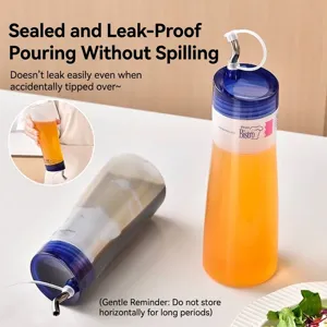 Auslauffreie japanische Quetschflasche für Küchenöl, Essig und Salatdressing