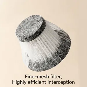 Fine mesh universal disposable non-woven filter cover for handheld vacuum cleaners