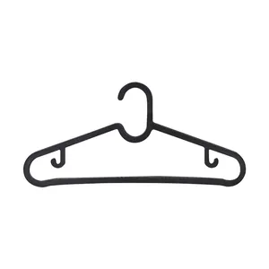 Langlebiger schwarzer Kunststoff-Kleiderbügel für die effiziente Schrankorganisation