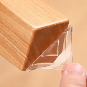Transparent Silicone Furniture Leg Pads Non-slip Table Chair Feet Protectors Noise Reduction Floor Protection Mats Adhesive