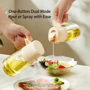 Bottiglia Per Olio E Spray In PP Minimalista Moderna Per Cucina Dispenser Per Aceto A Prova Di Perdite Con Manico
