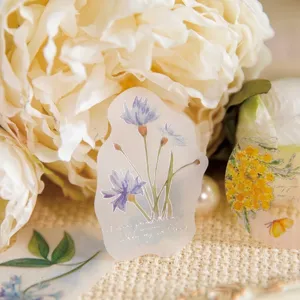 Translucent floral stickers for scrapbooking and DIY crafts decoration set of 30pcs
