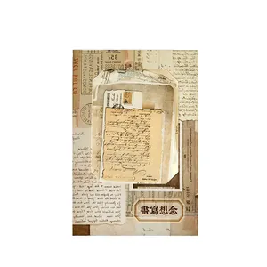 Vintage scrapbooking materiaalpakket met retro papierresten en handgeschreven ontwerpen