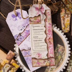 Adesivi vintage con farfalle e fiori per decorazione scrapbooking fai da te