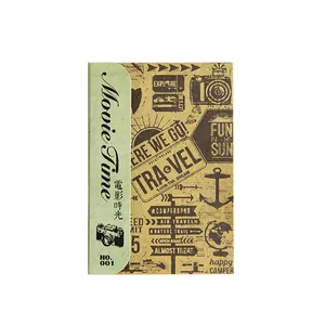 Vintage travel themed memo paper pack for DIY scrapbooking and journal decoration, 40pcs