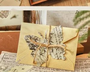 Chinesische Postkarte in Schmetterlingsform aus der Jiangnan-Serie für das Journaling