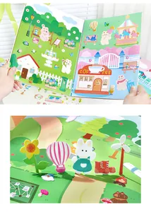Detail view of 3D foam stickers featuring cute rabbit and balloon designs for DIY crafts