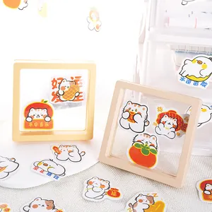 40 Stück süße Cartoon-Aufkleber mit Katze und Ente für DIY-Journaling und Dekoration
