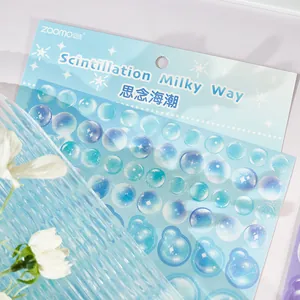 Holografische bubbel stickers voor scrapbooking decoratie