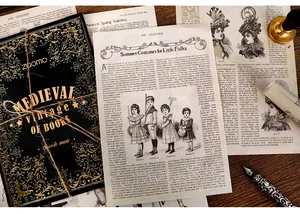 Detailed macro view of vintage-style decorative scrapbooking paper for DIY crafts