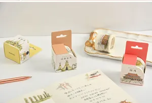 Lot de rubans adhésifs washi aux thèmes des cinq nations pour le scrapbooking DIY