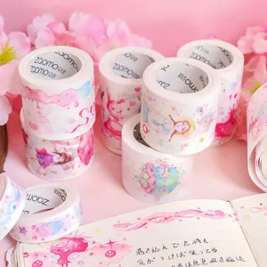 Dreamy Girls Washi Tape Special Oil Printing DIY Scrapbooking Sticker Hand Account Decoration Stationery Paper Tape
