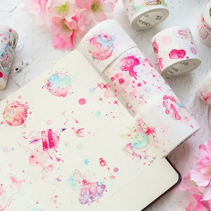 Dreamy girl theme washi tape set for DIY journal decoration and scrapbooking