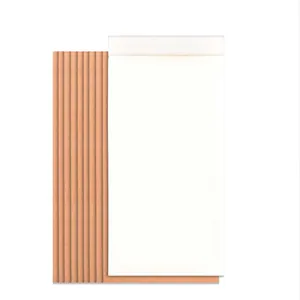 Minimalist portable tearable notepad featuring white inner pages and a ribbed brown cover.