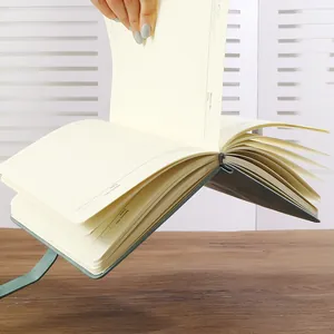 Professioneel A5 dik gelinieerd dagboek notitieboek voor kantoor in het groen