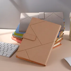 Premium A5 Business-Notizbuch mit minimalistischem geometrischem Design und Magnetverschluss